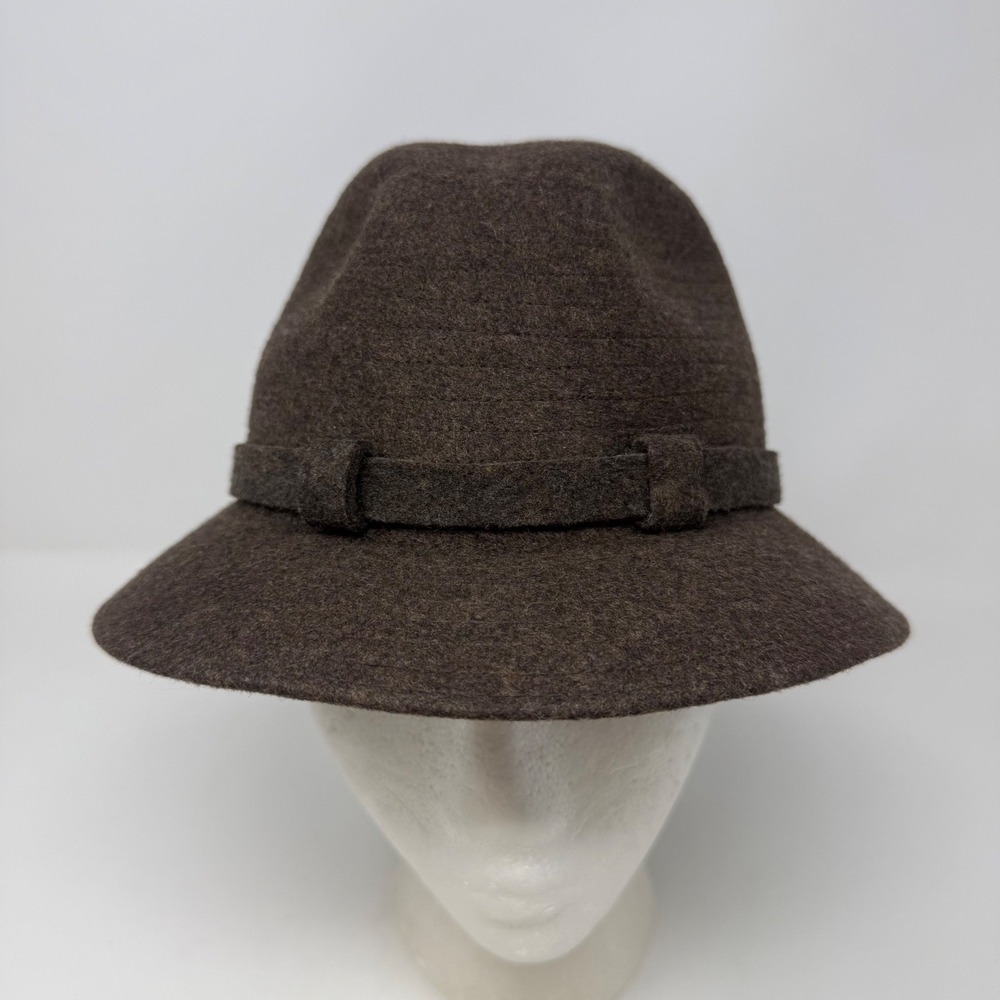 Christys London Brown Wool Felt Fedora Hat Made in England Size 7